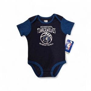 NBA Minnesota Timberwolves Navy & Dark Blue Infant Bodysuit